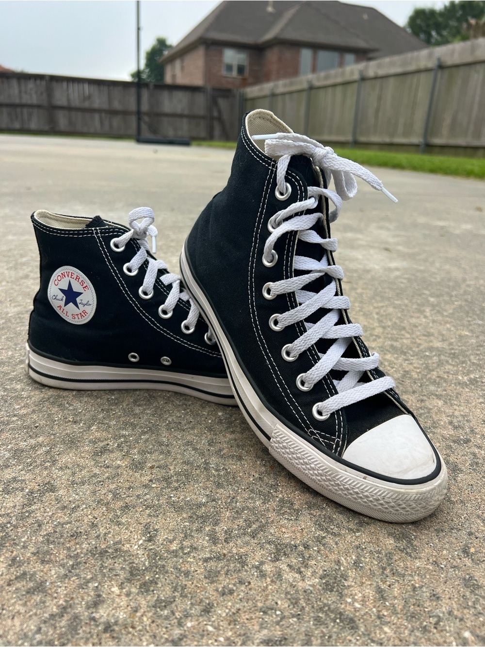 Converse Black & White High Top Sneakers